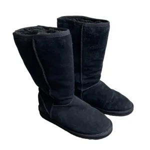 Ugg Australia Boots Classic Tall Sheep Wool Black Women Size 7