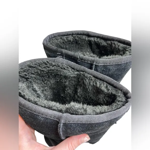 Ugg Australia Boots Classic Tall Sheep Wool Black Women Size 7