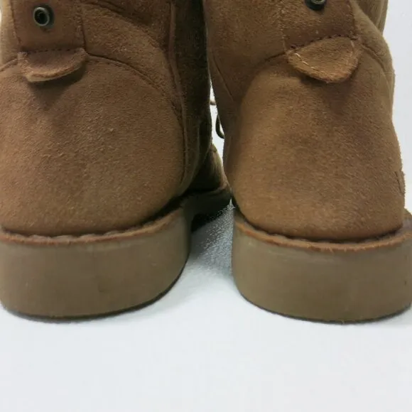UGG Australia Quincy Suede Black Insulated Winter Footwear Women's Boots Sz 8