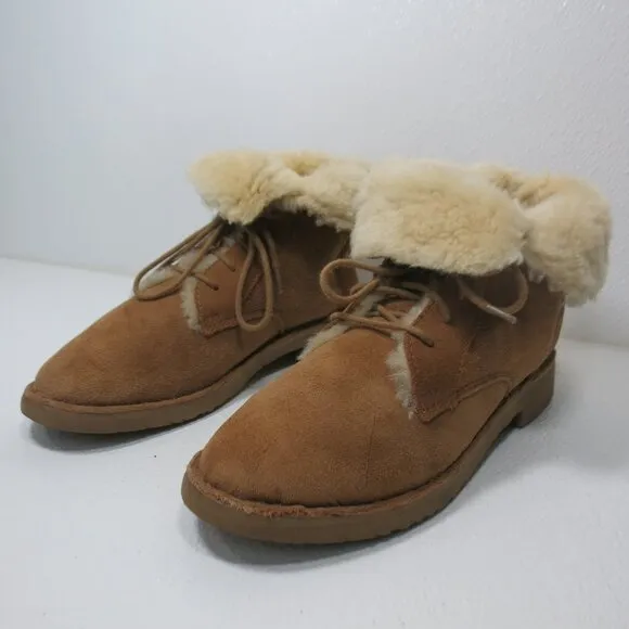 UGG Australia Quincy Suede Black Insulated Winter Footwear Women's Boots Sz 8