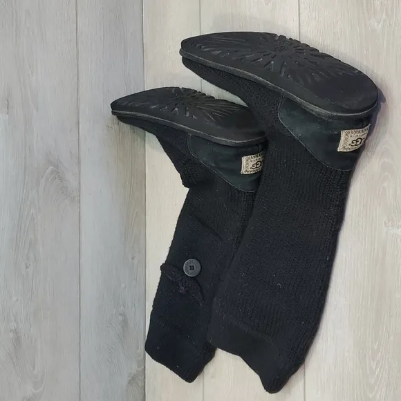 Ugg Australia Tall Knit Sweater boots shoes winter sz 9