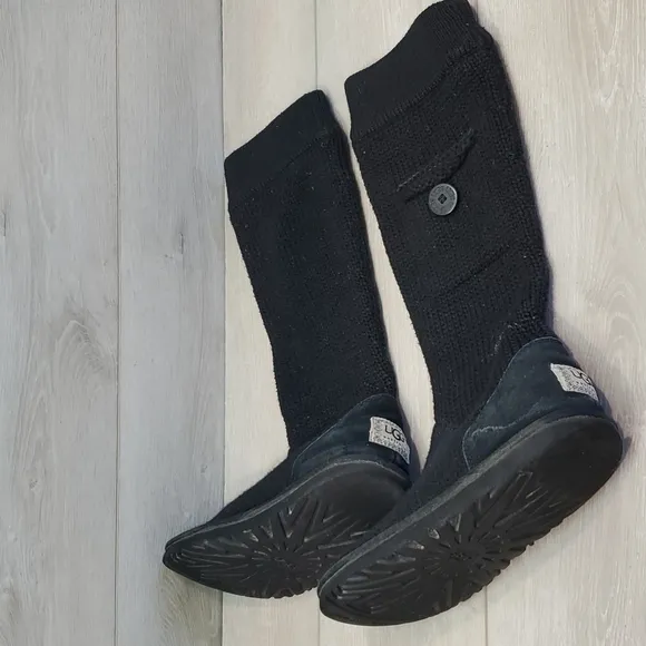 Ugg Australia Tall Knit Sweater boots shoes winter sz 9