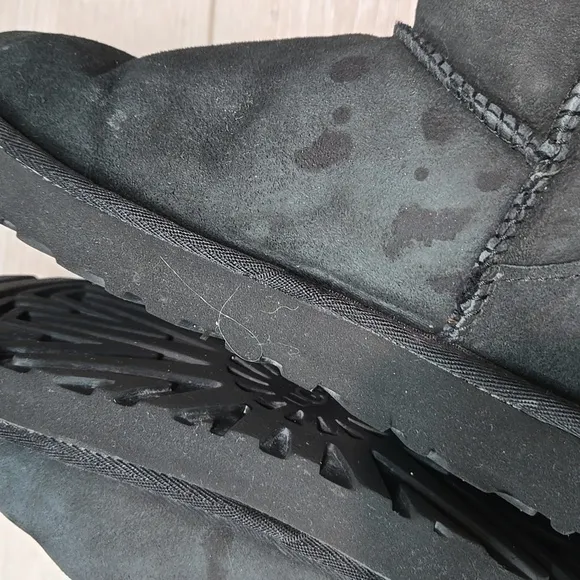 Ugg Australia Women Ankle Leather Sheepskin Boots shoes sz 7