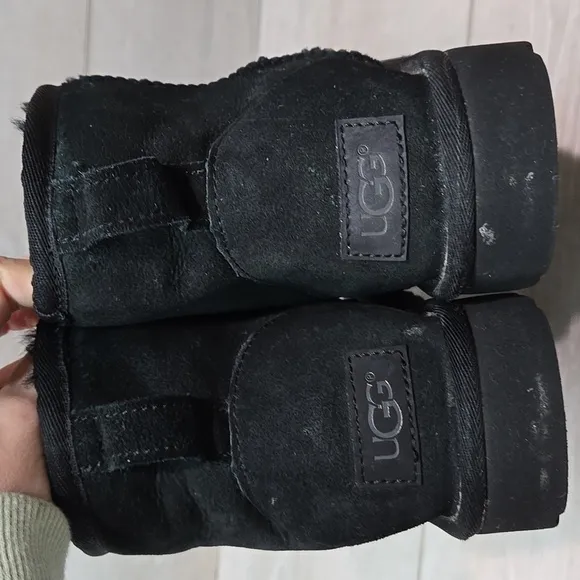 Ugg Australia Women Ankle Leather Sheepskin Boots shoes sz 7