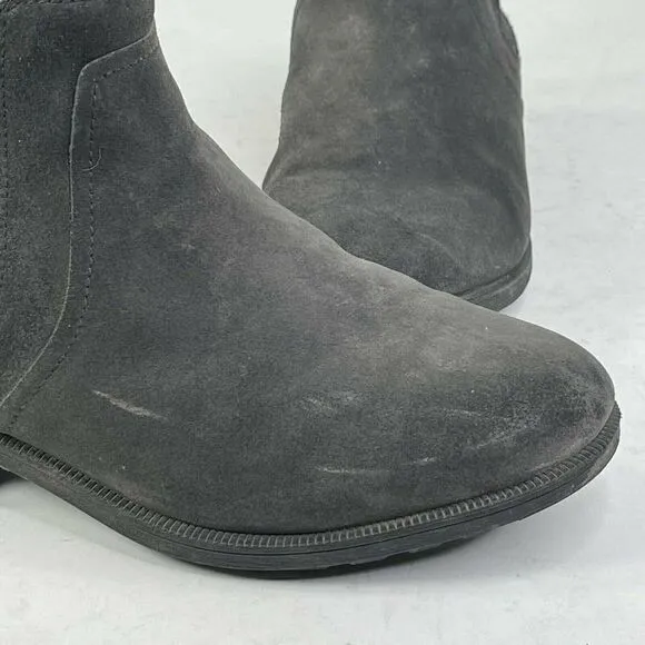 UGG Australia Women's Bonham II Black US 9.5 Leather Fur Chelsea Ankle Boots