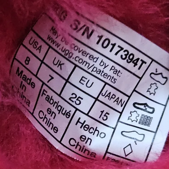 UGG Bailey Bow II Boot Pink Girls Fur with Bows Size 8