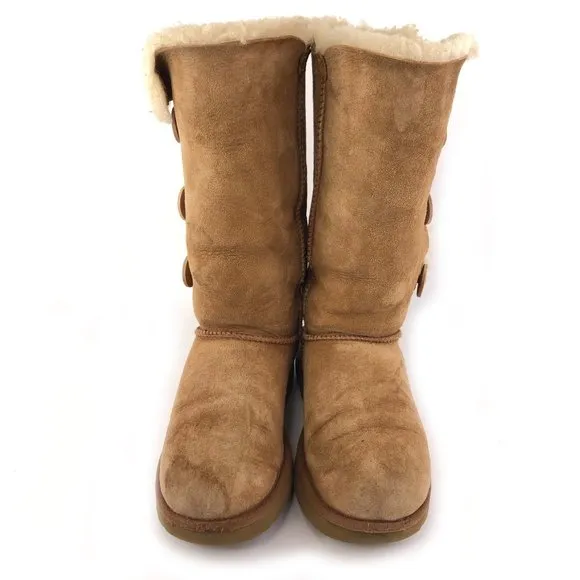 UGG Bailey Button Triplet II Sheepskin Winter Boots 8
