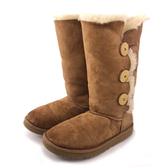 UGG Bailey Button Triplet Sheepskin Winter Boots 7