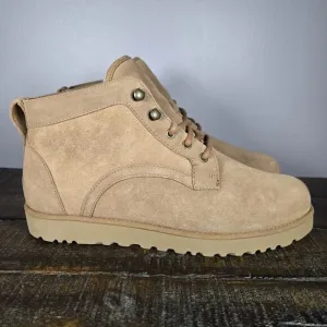 UGG Bethany Womens Size 10 Lace Up Boots Shoes Brown Fur Lined Winter