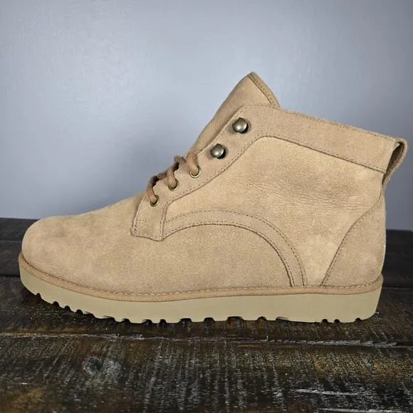 UGG Bethany Womens Size 10 Lace Up Boots Shoes Brown Fur Lined Winter