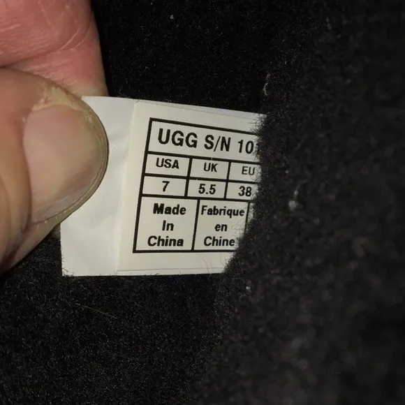 UGG™ Black fur Tania Boots 1012391