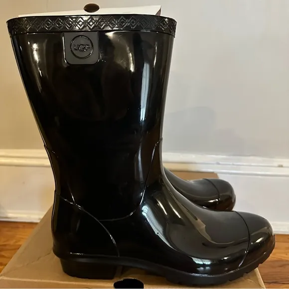 UGG Black Rain Boots