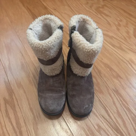 UGG Blayre II Lodge Leather Fur Boots US6.5 Womens Shearling Winter Snow Boot