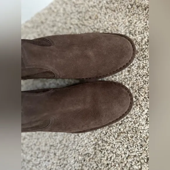 UGG‎ bootie Chelsea leather suede boots women size 8 brown