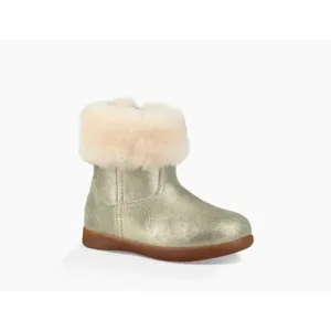 Ugg Boots Girls' 1 Jorie Metallic Wool Lined Fur Cuff NWT