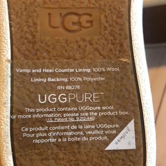 Ugg boots Mika Classic sneakers women’s black size 6 sheep skin