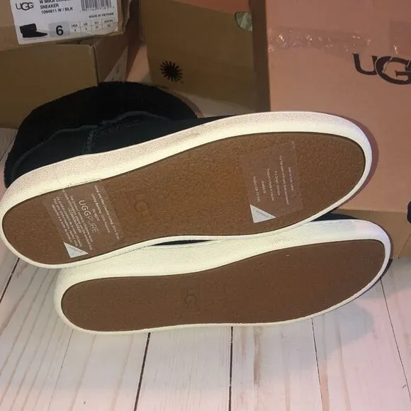 Ugg boots Mika Classic sneakers women’s black size 6 sheep skin