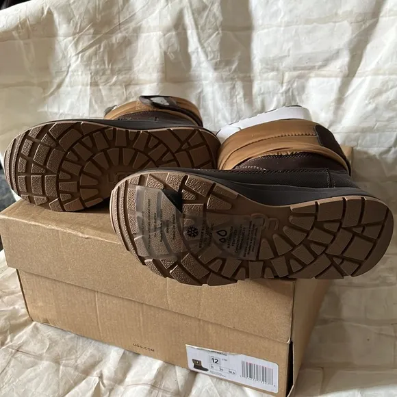 UGG Brown and Black Winter Boots size 12 K TOTY weather