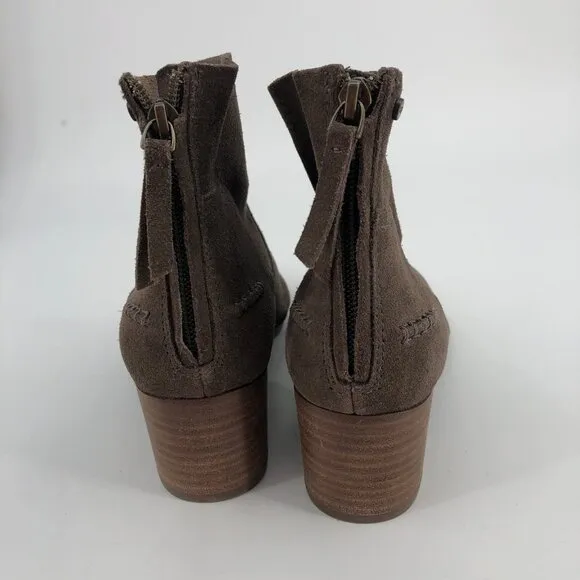 UGG Brown Suede Ankle Boots &amp; Booties | Size 8, Zip Closure