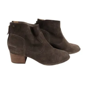 UGG Brown Suede Ankle Boots &amp; Booties | Size 8, Zip Closure