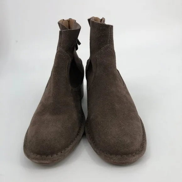 UGG Brown Suede Ankle Boots &amp; Booties | Size 8, Zip Closure