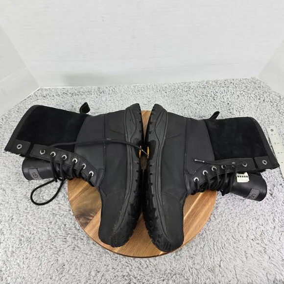 Ugg Butte Black Waterproof Insulated Casual Lifestyle Winter Boots Mens 10 5521
