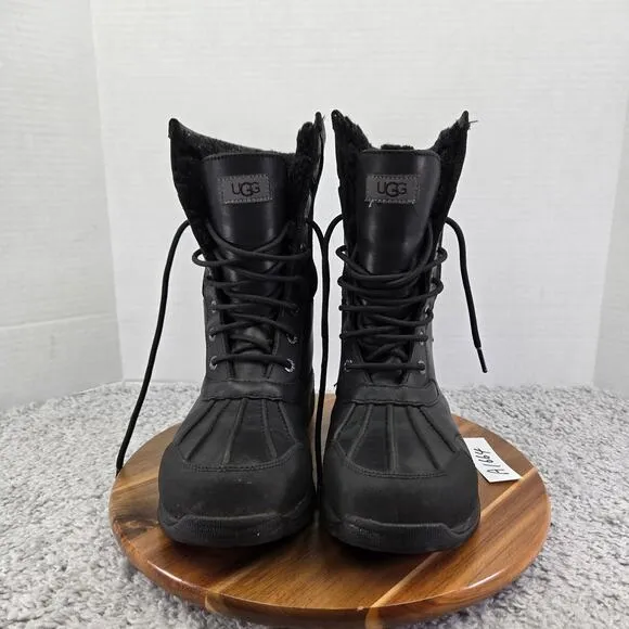 Ugg Butte Black Waterproof Insulated Casual Lifestyle Winter Boots Mens 10 5521