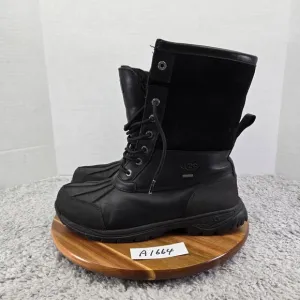 Ugg Butte Black Waterproof Insulated Casual Lifestyle Winter Boots Mens 10 5521