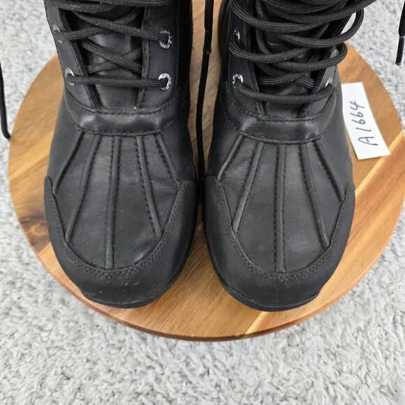 Ugg Butte Black Waterproof Insulated Casual Lifestyle Winter Boots Mens 10 5521