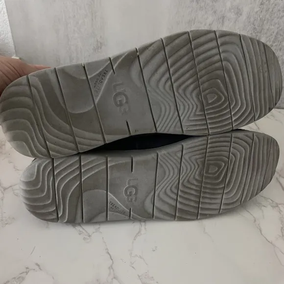 UGG Chukka Boots Men Sz 10 Grey Ombre Waterproof Suede Nubuck
