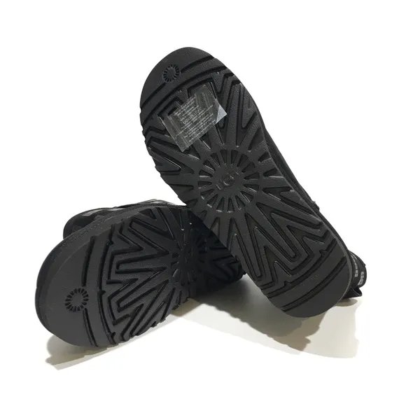 UGG CLASSIC MINI II UGG PRINT BOOTS -BLACK SUEDE -MEN US 8 -NEW