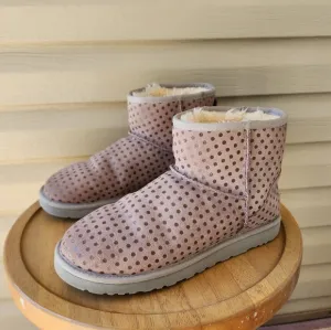 UGG Classic mini shiny dot suede women's boots size 10