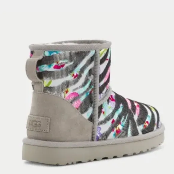 Ugg Classic Mini Tiger Flower Women boots new