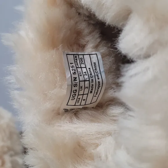 UGG FUR EVA BOOTS  BOOTIES GENUINE SHEEPSKIN TAN, size 4