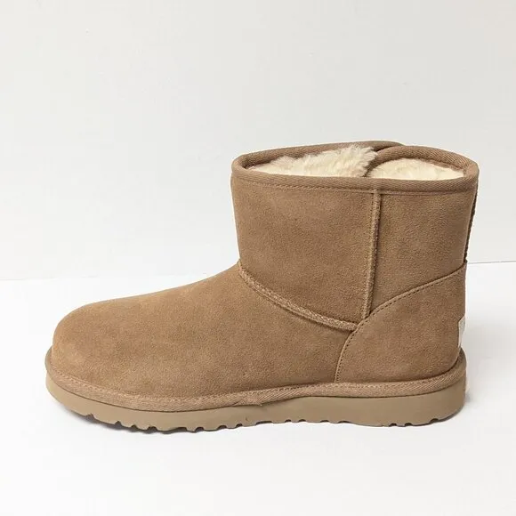 UGG Girls Jona Winter Boots, Chestnut Suede, Big Kids 6