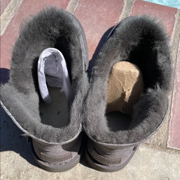 UGG Gray Winter Boots with Plush Lining