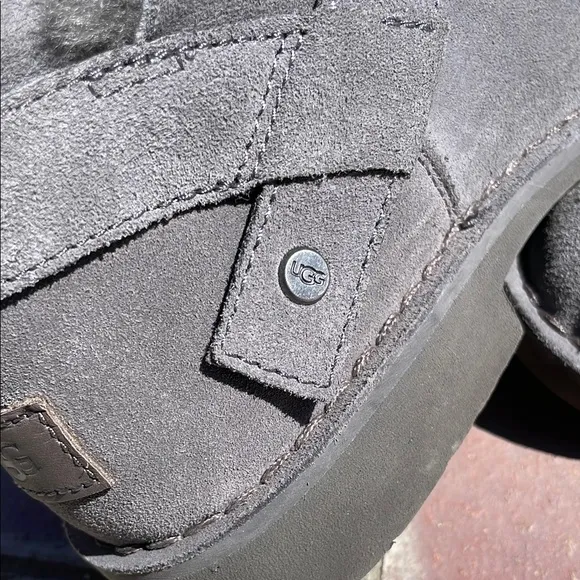 UGG Gray Winter Boots with Plush Lining