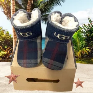 Ugg Infant Baby Boots Size 4/5 (12-18months) JESSE THRILLER Booties Fur Warm