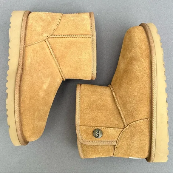 UGG Jona Boot Cognac (Brown) Classic &amp; Comfortable Wool Lined Kids size 1 US