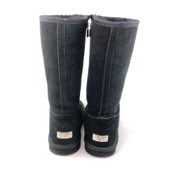 UGG Kenly Sheepskin Zip Tall Winter Boots Kids 5