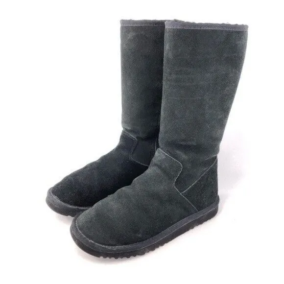 UGG Kenly Sheepskin Zip Tall Winter Boots Kids 5