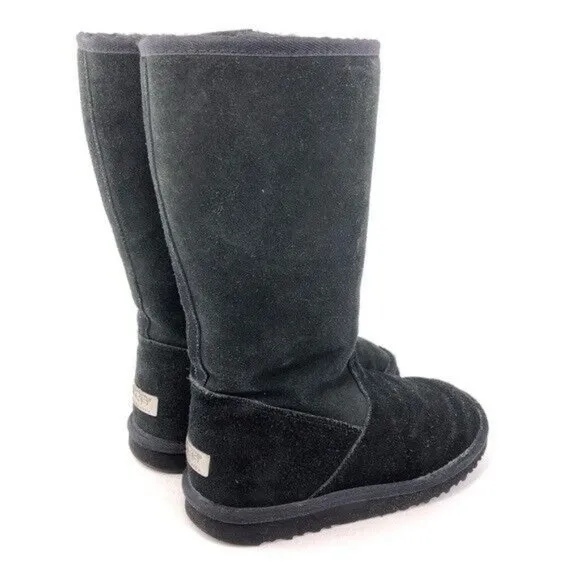 UGG Kenly Sheepskin Zip Tall Winter Boots Kids 5