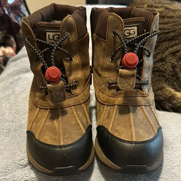 UGG Kids Brown and Black Turlock Winter Boots