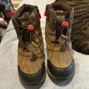 UGG Kids Brown and Black Turlock Winter Boots