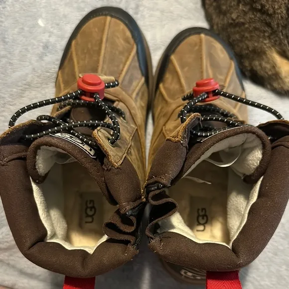 UGG Kids Brown and Black Turlock Winter Boots
