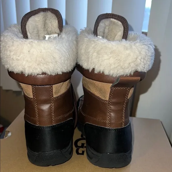 UGG Kids Brown and Black Winter Boots