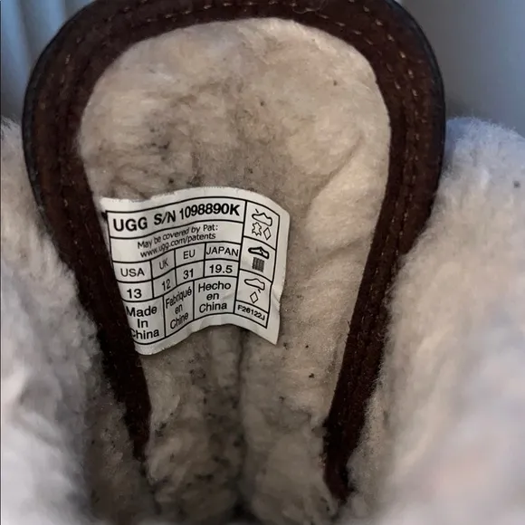 UGG Kids Brown and Black Winter Boots