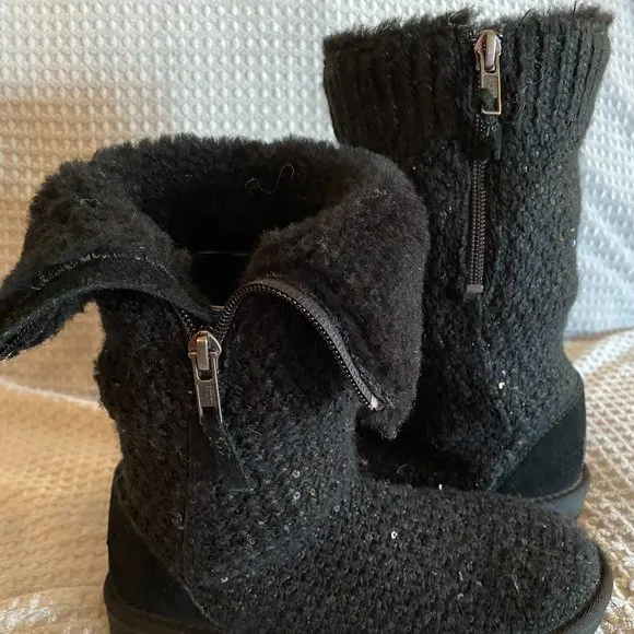 UGG Kids' Sequin Knit Boot  (Size 2-Little Kid)
