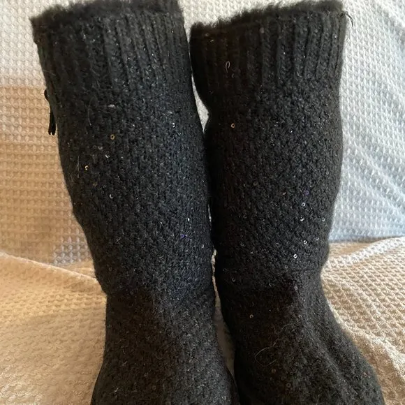 UGG Kids' Sequin Knit Boot  (Size 2-Little Kid)