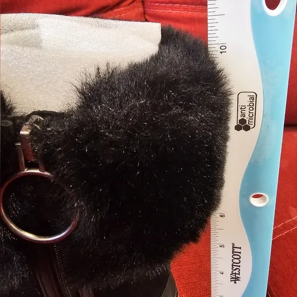 UGG KOOLABURRA Black Suede &amp; Faux Fur Tynlee Winter Snow Boot SiZE 6